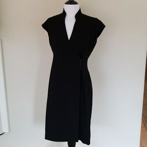 Calvin Klein black wrap dress